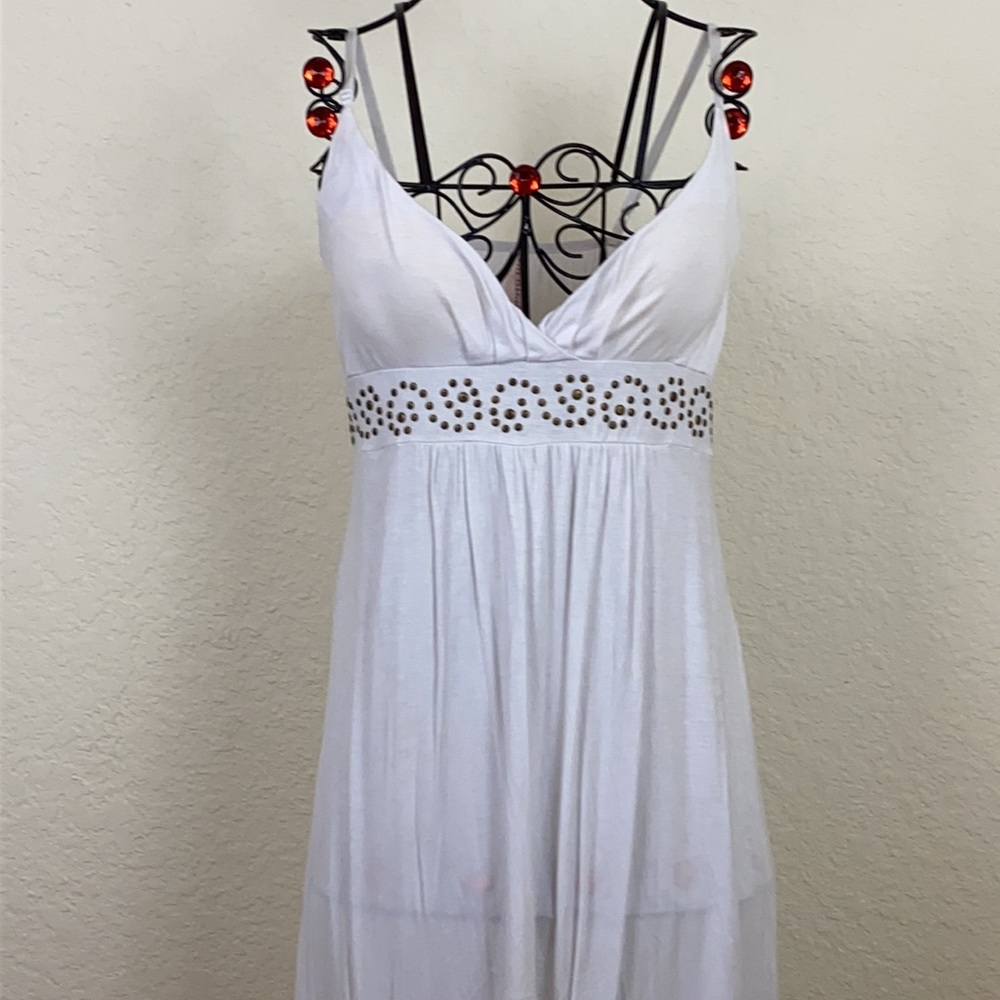 Icon Apparel White dress XL 95% Rayon 5% Spandex